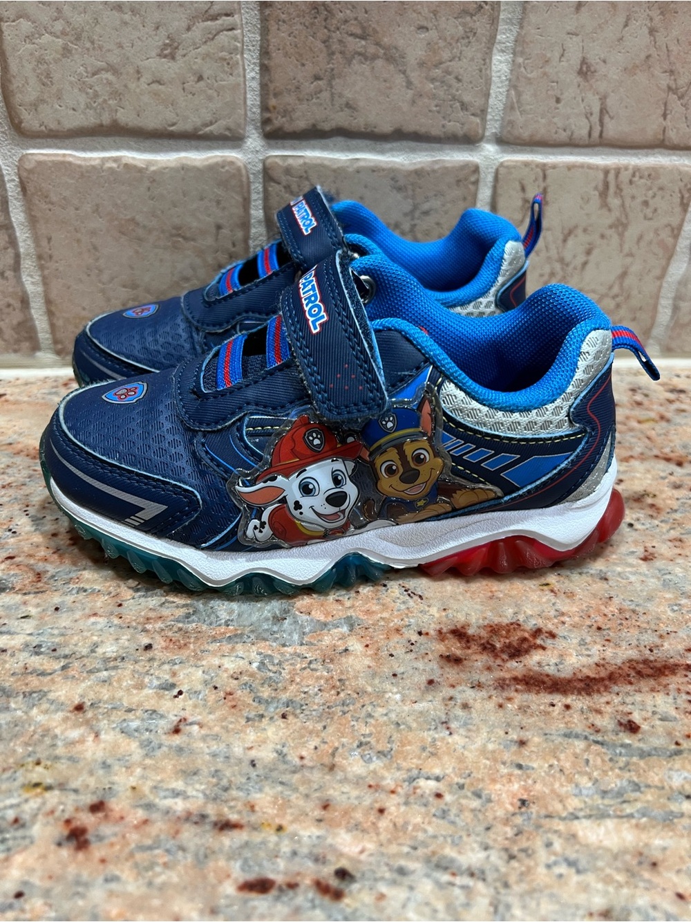 Paw Patrol Navy Blue Kids Light-Up Character Sneakers - Picture 4 of 7